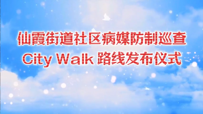 仙霞街道社区病媒防制巡查 City Walk 路线发布仪式